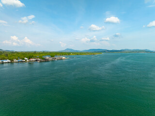 Amazing Sea with blue sky in summer season