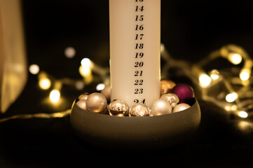 danish calendar candle