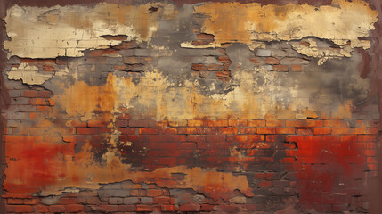 Obraz premium Backgrounds Old Brick Wall Rustic Weathered Appearance Background