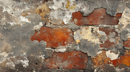 Fototapeta premium Backgrounds Old Brick Wall Rustic Weathered Appearance Background