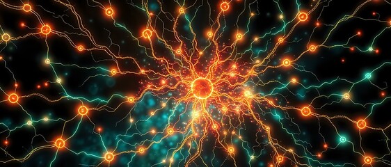 Cybernetic Neon Explosion