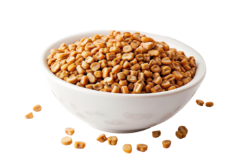 Fenugreek Seeds Isolated on Transparent Background