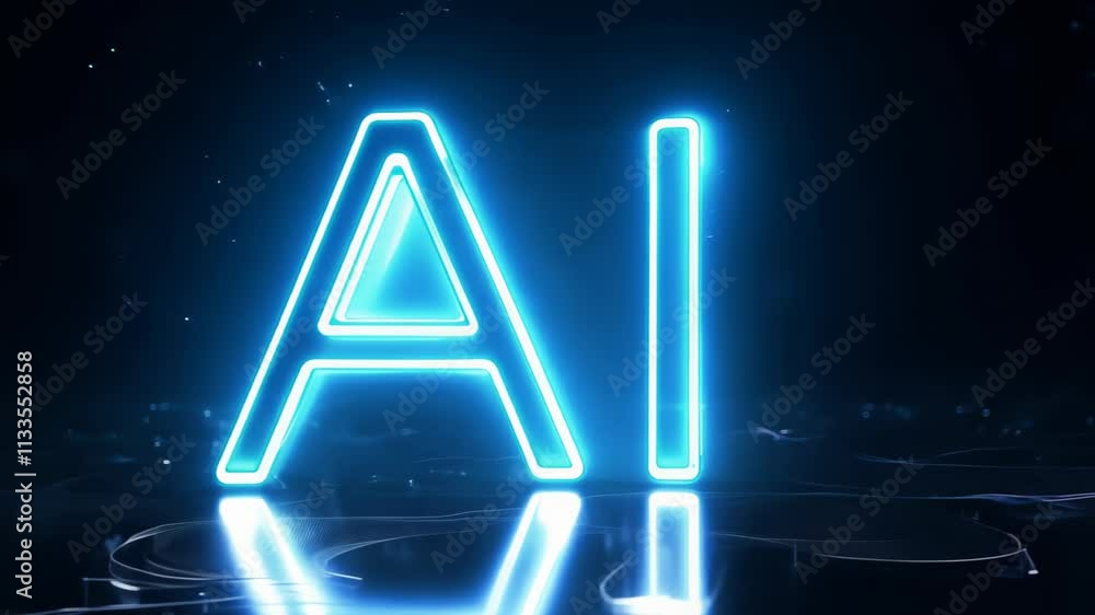 Poster exploring the futuristic world of artificial intelligence through stunning visuals and captivating t