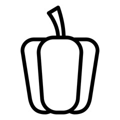 paprika icon with line style
