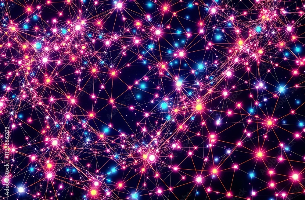 Poster complex web of global internet traffic patterns
