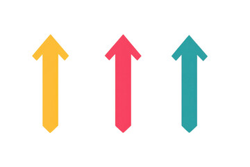 Elegant Thin Arrow Icons Isolated on Transparent Background