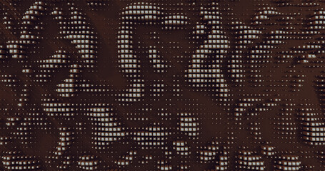 Abstract Geometric Pattern Dark Red Black and White Background With Cubes and Spheres