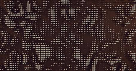 Abstract Geometric Pattern Dark Red Black and White Background With Cubes and Spheres