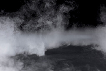 Whispy Fog Rishing From Ground