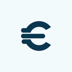 Minimal C letter Logo