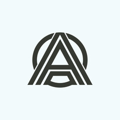 Elegant A Letter Logo Template