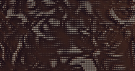 Abstract Geometric Pattern Dark Red Black and White Background With Cubes and Spheres