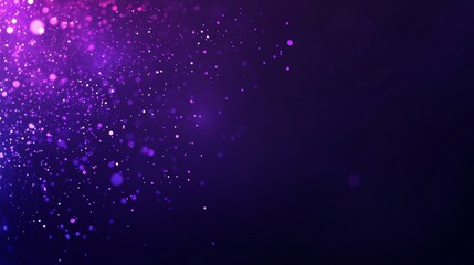 Obraz premium Abstract Purple Background With Sparkling Glitter, Dust Particles, And Streaks Of Light