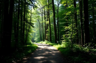 Obraz premium Serene Forest Path