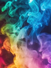 Obraz premium Vapor Art with Colorful Smoke