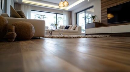 Fototapeta premium Modern Living Room with Stylish Design