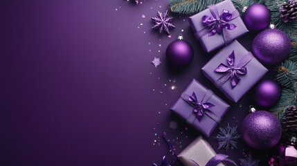 Celebratory Purple Christmas Theme
