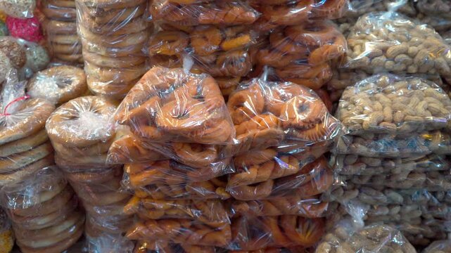 Sweet breads in a bag from Patz&uacute;n, Chimaltenango, Guatemala