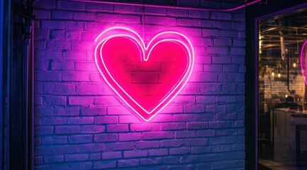 A full-screen representation of love captured on a wall.
