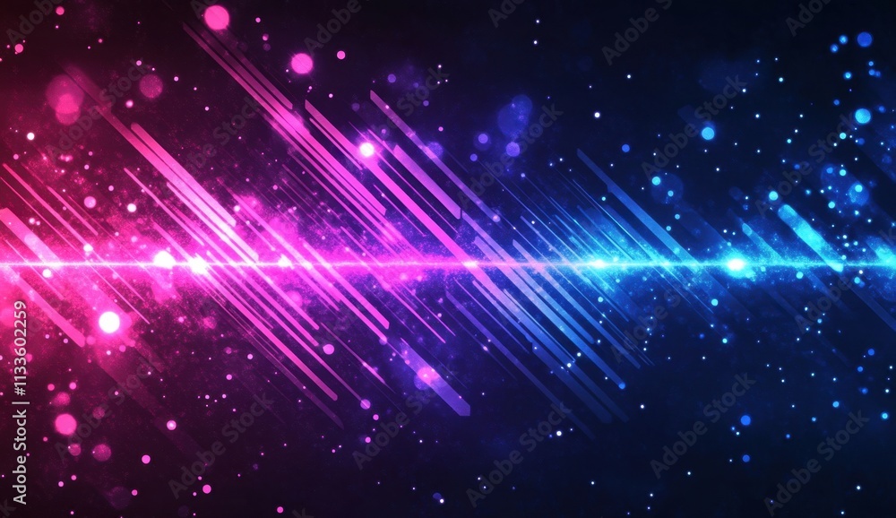 Poster a modern artistic representation of arrows with an ethereal glow.