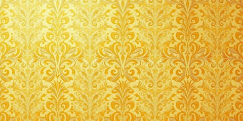 Elegant seamless damask wallpaper design in gold and cream hues, perfect for adding a touch of luxury to any room decor, classy, texture, damask