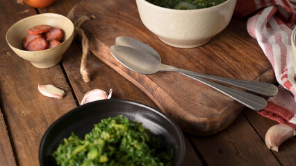 Rustic kitchen scene