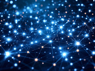 Network, Connectivity, Digital, Technology, Nodes, Lines, Dots, Blue, Glowing, Web, Internet, Data, Information, Communication, Links, Grid, Matrix, Cyberspace, Virtual, Online, Interconnected, Wires,