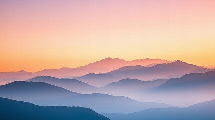 Fototapeta premium Vibrant mountains mirrored perfectly on a tranquil lake, featuring soft pastel hues and a serene, dreamlike atmosphere. 