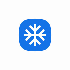 snow flake cold icon sign vector