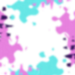 An abstract transparent psychedelic wavy vignette design element overlay.