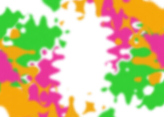 An abstract transparent psychedelic wavy vignette design element overlay.