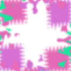 An abstract transparent psychedelic wavy vignette design element overlay.