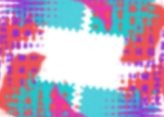 Obraz premium An abstract transparent psychedelic wavy vignette design element overlay.