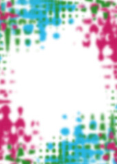 An abstract transparent psychedelic wavy vignette design element overlay.