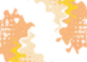 An abstract transparent psychedelic wavy vignette design element overlay.