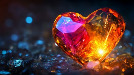 Valentine's Day Illustration with Hearts, Roses, and Romantic Elements