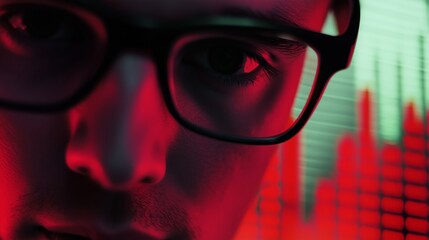 Man wearing glasses is looking at the camera