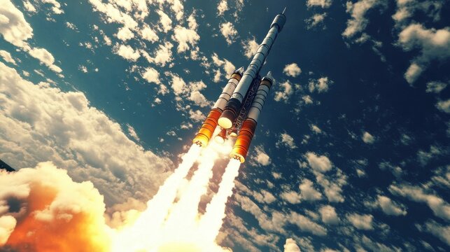 Realistic Visualization of PSLV Rocket Lift-Off 