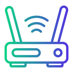 router Line Gradient Icon