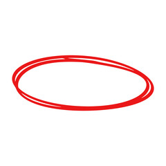 illustration of red circle highlighting