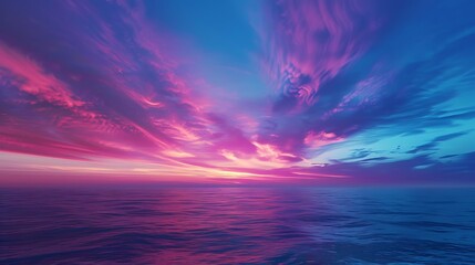 Obraz premium The Vibrant Iridescence of Polar Stratospheric Clouds, Illuminating the Sky with Their Stunning Colors in a Rare and Beautiful Atmospheric Phenomenon