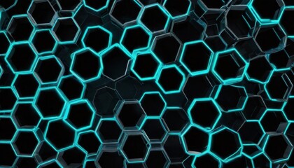 Obraz premium close up of a bunch of green lights, modular graphene, nanomaterials, made of nanomaterials, nanotechnology, graphene, scifi nanowires on skin, mechanically enhanced honeycomb.
