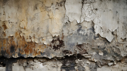 Fototapeta premium a wall with peeling paint and peeling 2