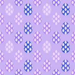 Easter seamless pattern with eggs for wallpaper and fabrics and textiles