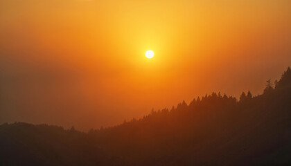 Fototapeta premium sunrise in the mountains