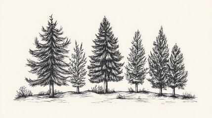 Obraz premium Nature and Environment Illustration Featuring Lush Landscapes, Wildlife, and Eco-Friendly Elements