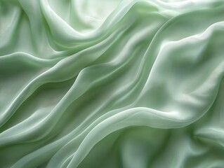 Obraz premium Pale mint green plain background offering refreshing calming visual Perfect for light airy designs