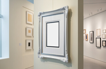 Blank Photo Frame in Gallery Wall