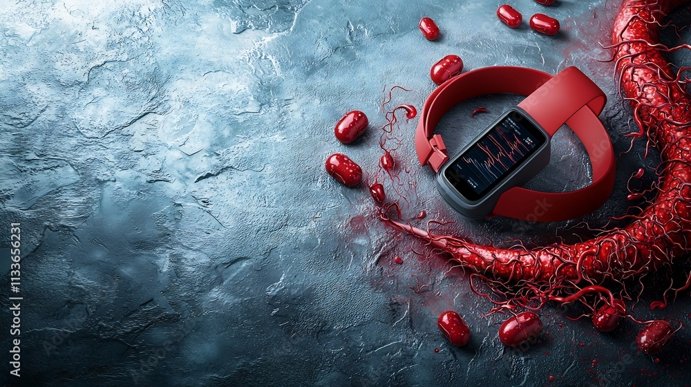 Poster advanced wearable health device linked to virtual twin simulation of patient s blood vessel health d