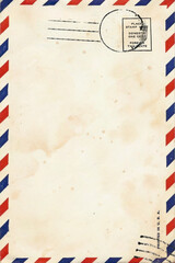 Blank of the old postcard with space for text